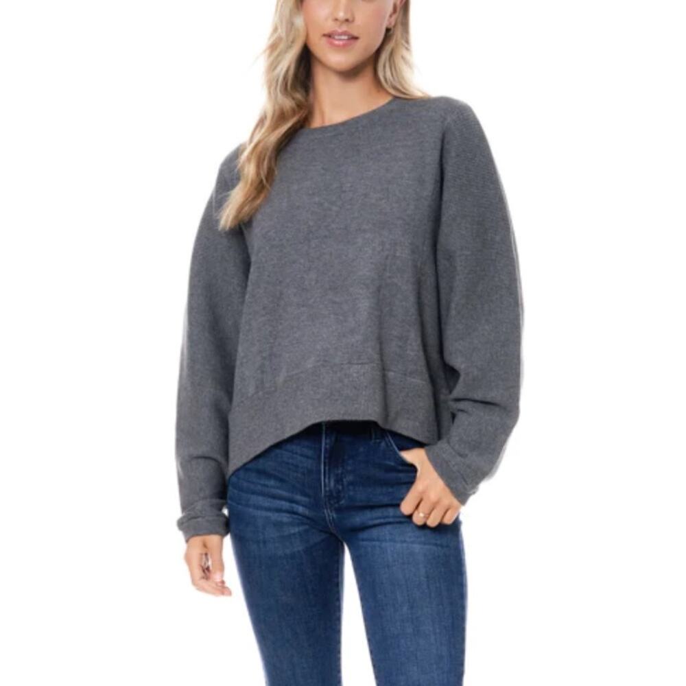 Maronie Dolman Sleeve Fine Knitted Long Sleeve Top